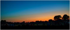 Sonnenuntergang über dem Nordmarksportfeld