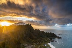 Sonnenuntergang über dem Nordmeer