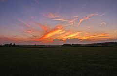 Sonnenuntergang über dem Oberbergischen