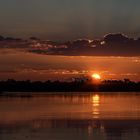 Sonnenuntergang über dem Okawango - IV