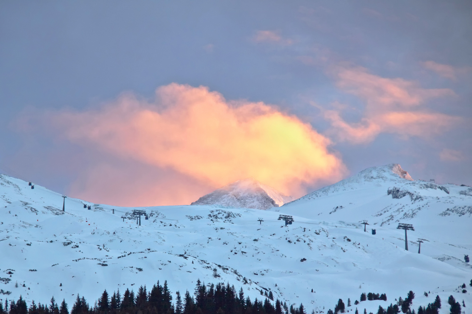 Sonnenuntergang über dem Olperer