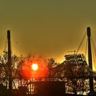 Sonnenuntergang über dem Olympiastadion