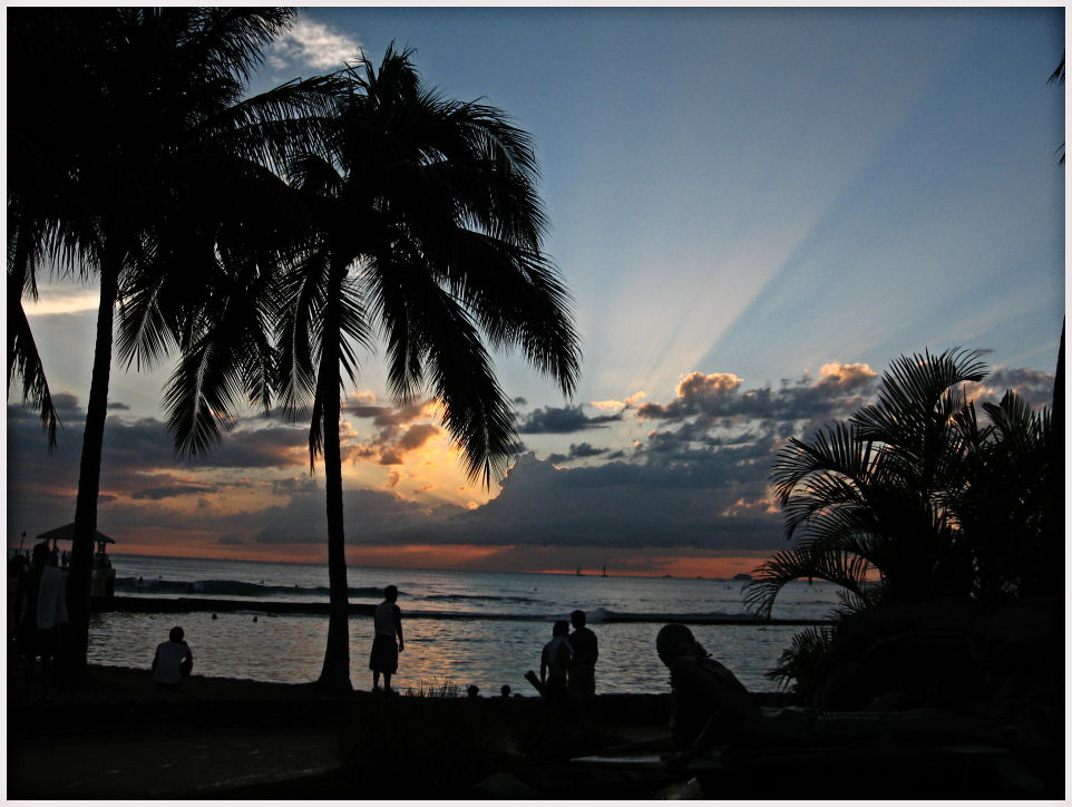 Sonnenuntergang über dem Pacific