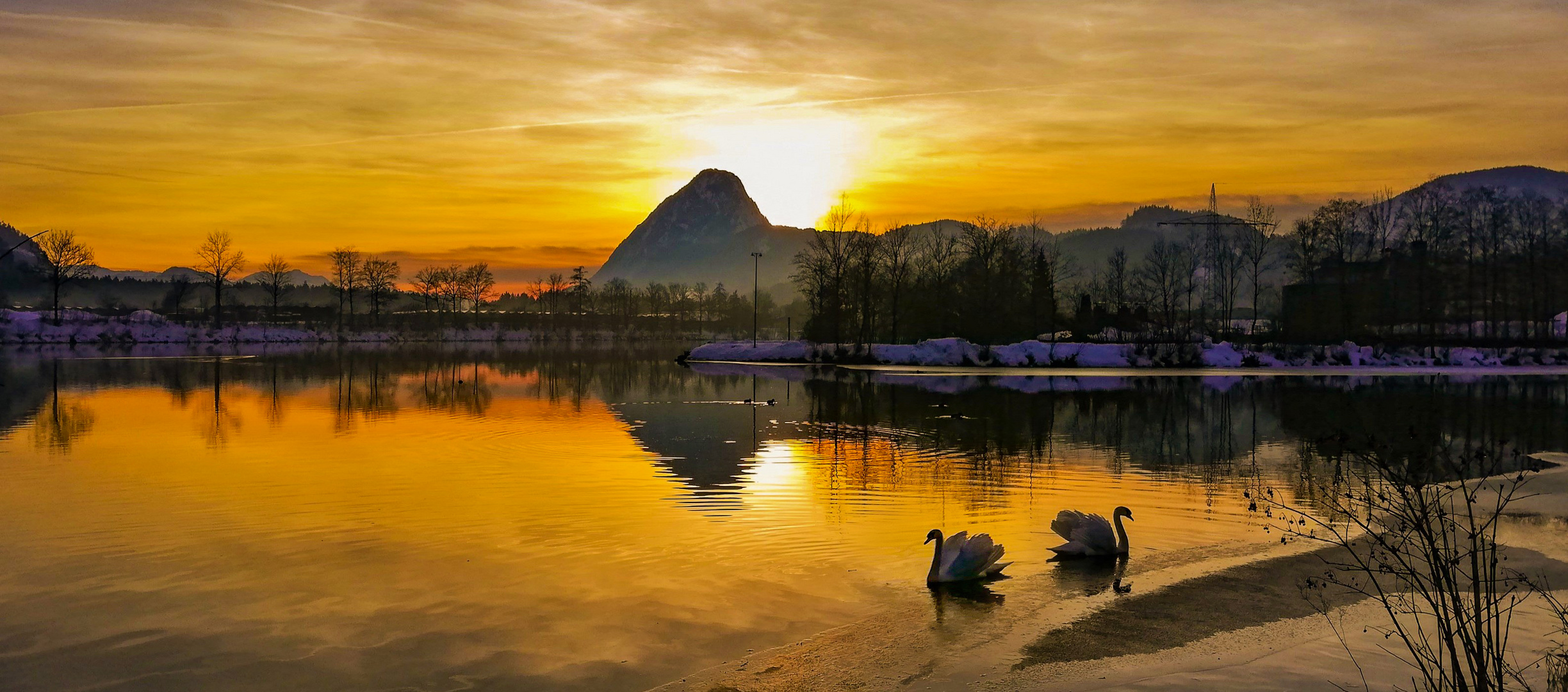 Sonnenuntergang über dem Pendling