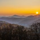 Sonnenuntergang über dem Pfälzerwald