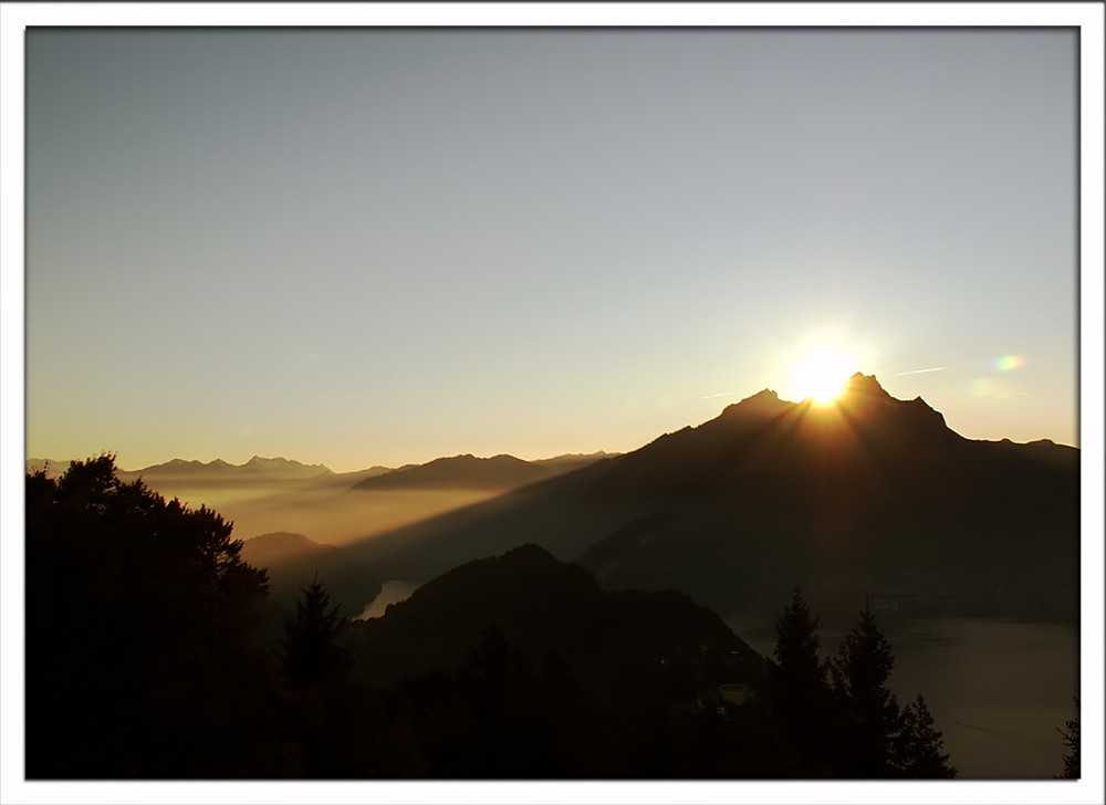 Sonnenuntergang über dem Pilatus...