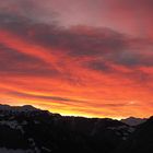 Sonnenuntergang über dem Prättigau