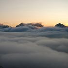 Sonnenuntergang über dem Rappenalptal