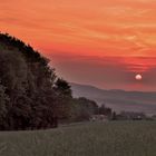 Sonnenuntergang über dem Reusstal