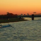 Sonnenuntergang über dem Rhein 2