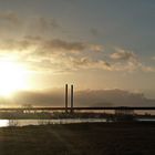 Sonnenuntergang über dem Rhein