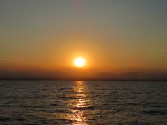 Sonnenuntergang über dem roten Meer