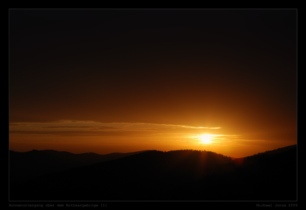 Sonnenuntergang über dem Rothaargebirge [1]