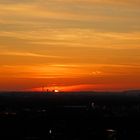 Sonnenuntergang über dem Ruhrgebiet