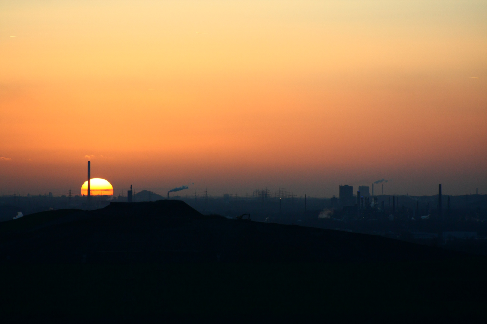 Sonnenuntergang über dem Ruhrgebiet