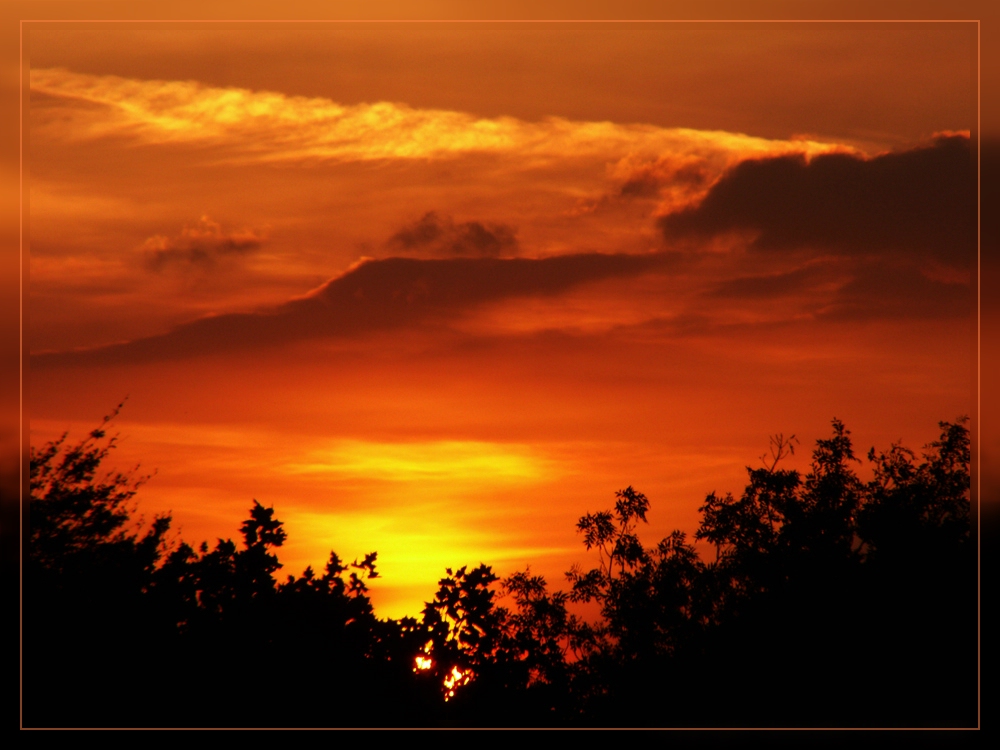 Sonnenuntergang über dem Ruhrgebiet...