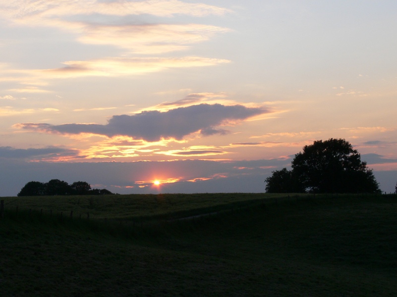 Sonnenuntergang über dem Ruhrtal