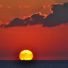 Sonnenuntergang über dem Salz Haff bei Rerik