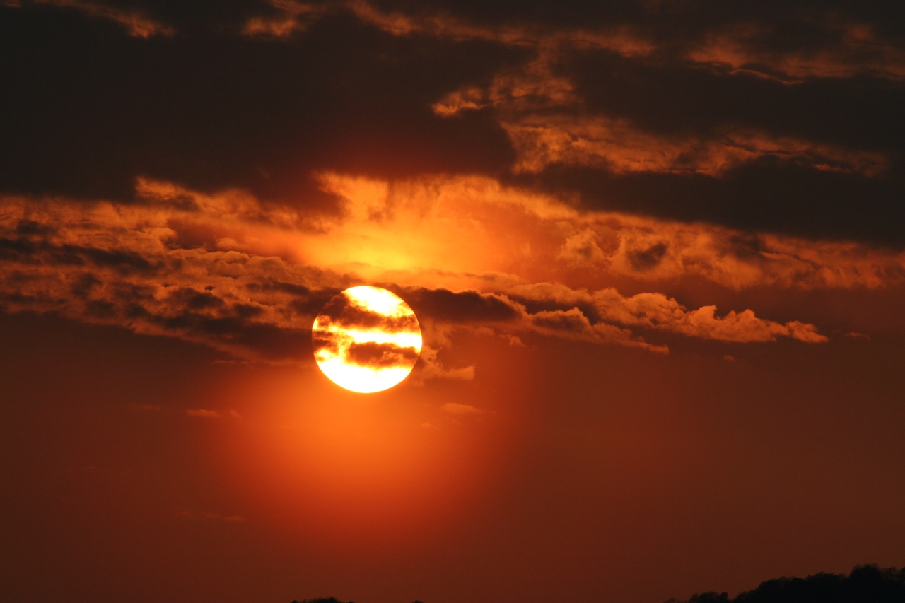 Sonnenuntergang über dem  Schaumberg