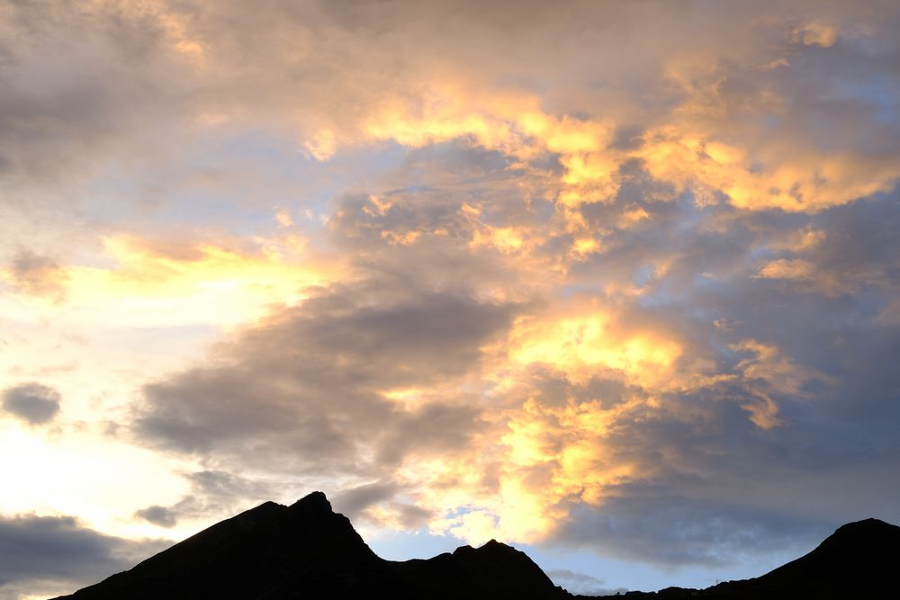 Sonnenuntergang über dem Schiahorn