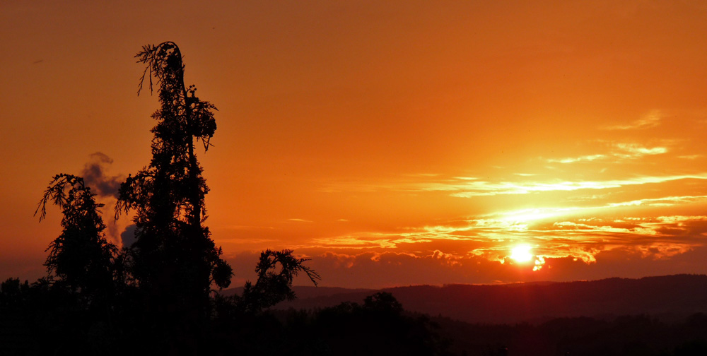 Sonnenuntergang über dem Schwarzwald