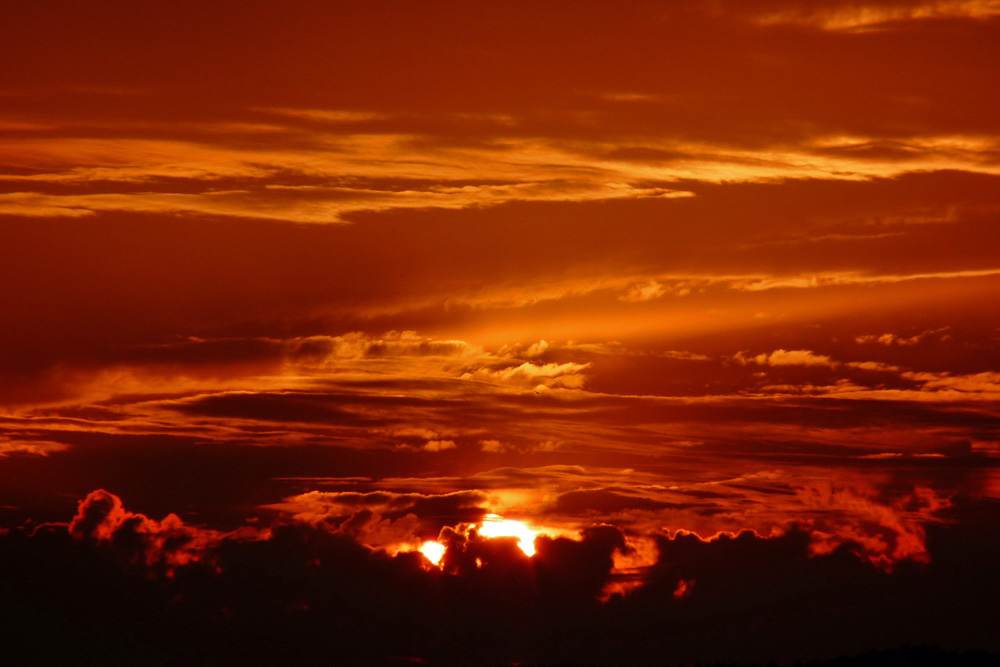 Sonnenuntergang über dem Schwarzwald II