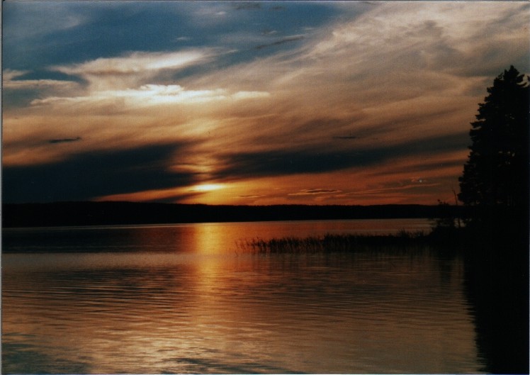 Sonnenuntergang über dem See