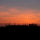 Sonnenuntergang über dem Signal Iduna Park