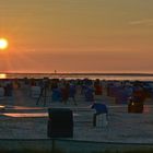 Sonnenuntergang über dem Strand...