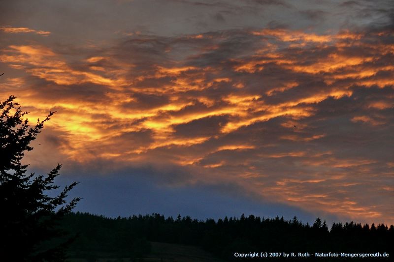 Sonnenuntergang über dem Strohberg (Meng.-Hämmern)