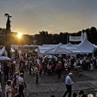 Sonnenuntergang über dem Stuttgarter Sommerfest