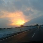 Sonnenuntergang über dem Taunus