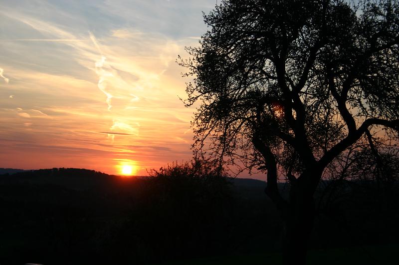 Sonnenuntergang über dem Taunus