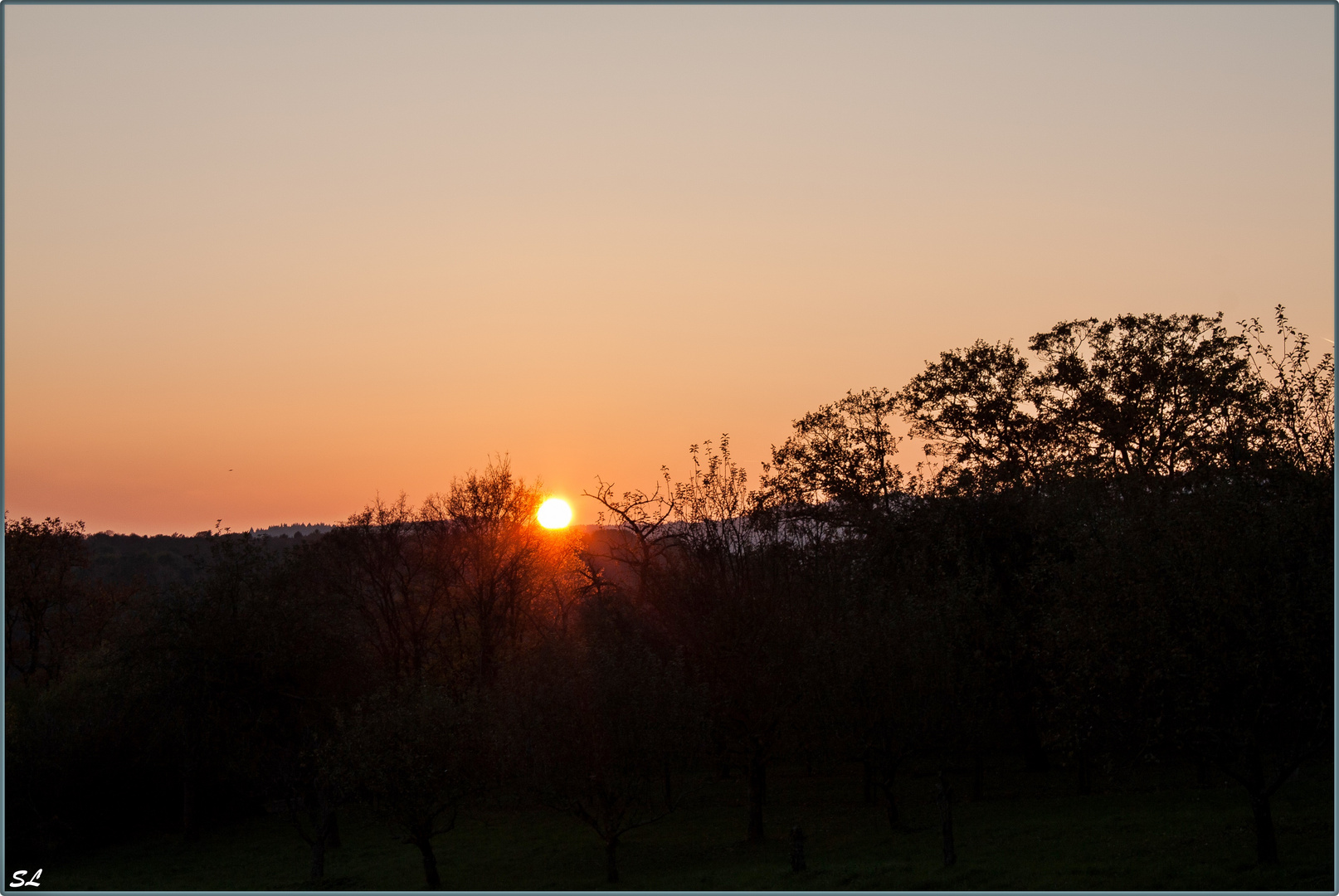 Sonnenuntergang über dem Taunus