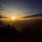 Sonnenuntergang über dem Tessin