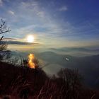 Sonnenuntergang über dem Tessin