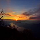 Sonnenuntergang über dem Tessin