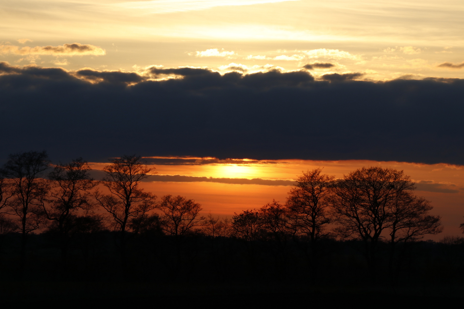 Sonnenuntergang über dem Teufelsmoor