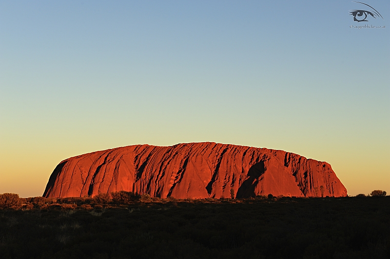 Sonnenuntergang über dem Uluru