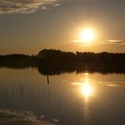 Sonnenuntergang über dem Vähä-Roine bei Hauho