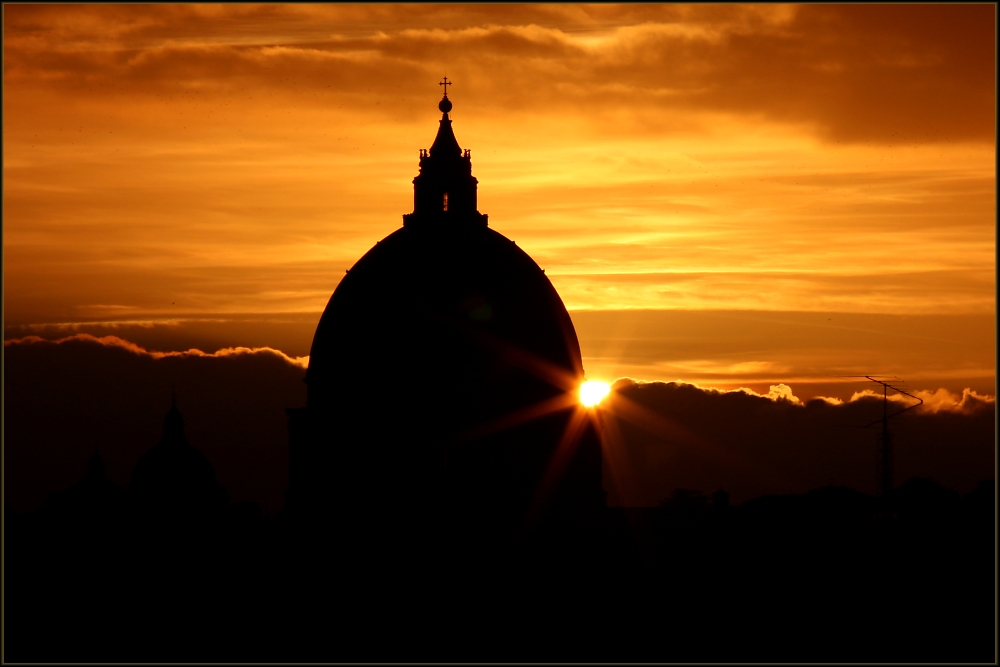 Sonnenuntergang über dem Vatican