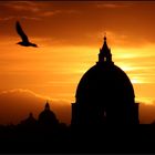 Sonnenuntergang über dem Vatican . . .