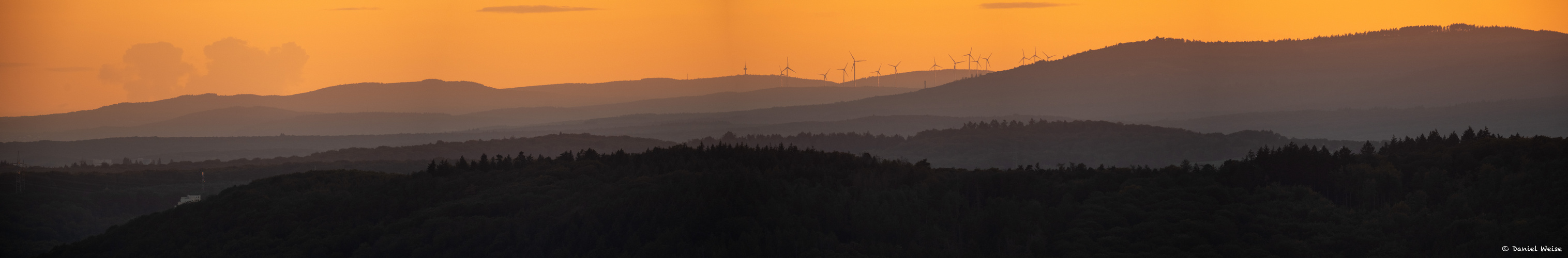 Sonnenuntergang über dem Vordertaunus