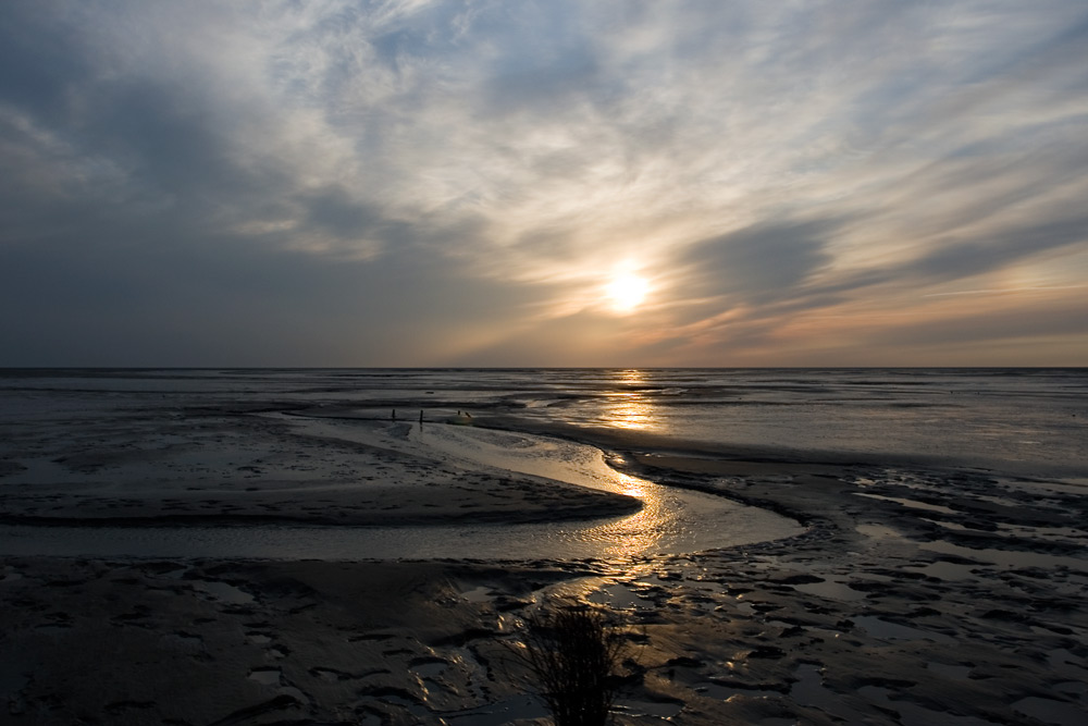 Sonnenuntergang über dem Watt