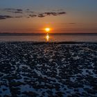 Sonnenuntergang über dem Wattenmeer