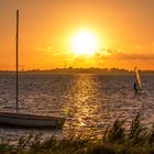 Sonnenuntergang über dem Wieker Bodden