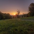 Sonnenuntergang über dem Wiener Wald