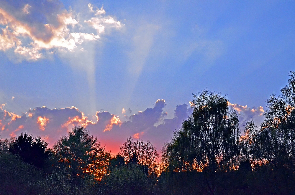 Sonnenuntergang über dem Winkhauser Tal