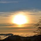 Sonnenuntergang über dem Wolkenmeer