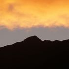 Sonnenuntergang über dem Zellberg, Zillertal